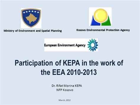 Participation Of Kepa In The Work Of The Eea Ministry Of Environment