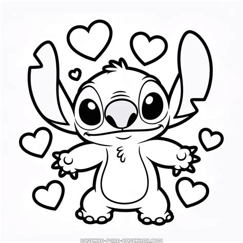 100 Desenhos Para Desenhar Stitch - Desenhos de Lilo & Stitch para Desenhar | Desenho Para Desenhar