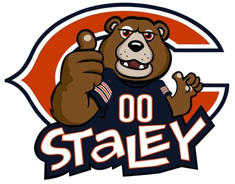 Staley Da Bear, Chicago Bears Mascot [Logo] - NFL DESIGNS