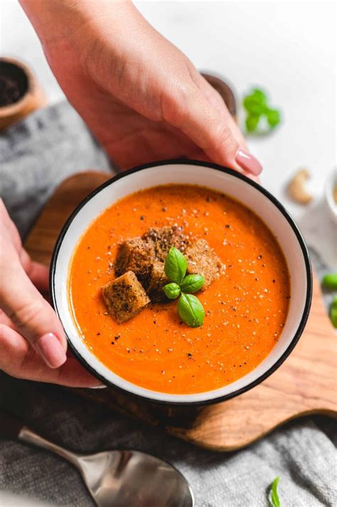 Vegan Cream Of Tomato Soup The Perfect Comforting Lunch