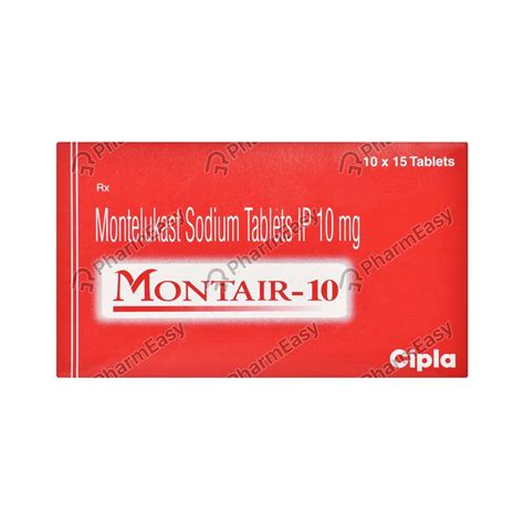 Montair 10 MG Tablet (15) - Uses, Side Effects, Dosage, Composition ...