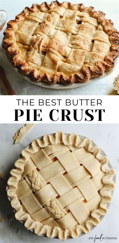 This Homemade All Butter Pie Crust Recipe Is An Easy Flaky Pie Crust