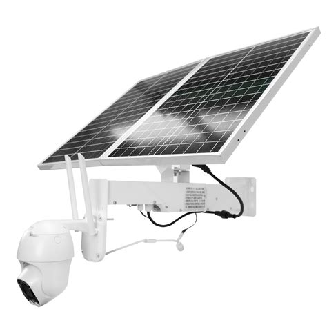 Cam Ra De Vid Osurveillance Pni Ip Live Ptz Avec Panneau Solaire Mp