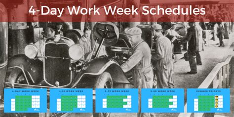 4 Day Work Week Schedule Examples There Are Only These 5