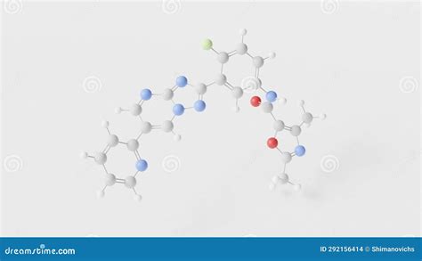 Gnf6702 Molecule 3d Molecular Structure Ball And Stick Model Structural Chemical Formula