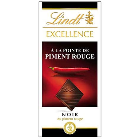 Chocolat Noir Excellence La Pointe De Piment Rouge Lindt G