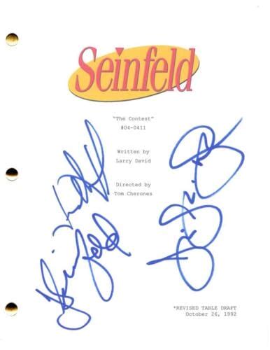 Jerry Seinfeld Julia Louis Dreyfus Jason Alexander Signed Autograph