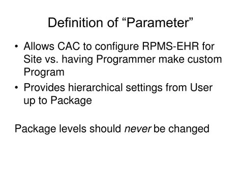 parameters powerpoint    id