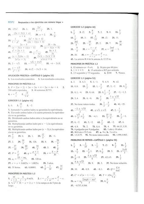 Solution Respuesta A Los Ejercicios Impares Studypool