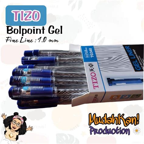 Jual Pulpen Gel Liner Tizo Tg Mm Box Isi Box