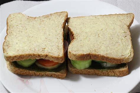 Veg grilled sandwich recipe - Swasthi's Recipes