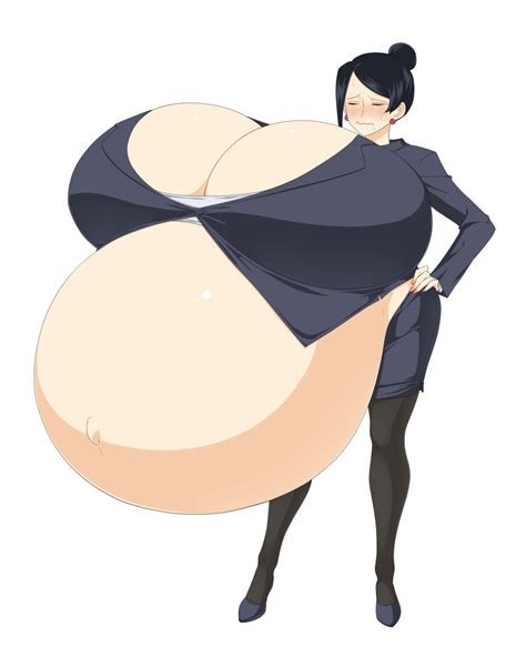 Rule 34 1girls Asian Belly Big Belly Bijin Onna Joushi Takizawa San Black Hair Breasts