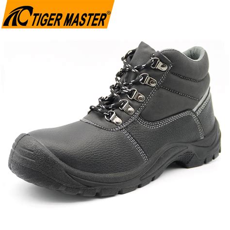 Oil Acid Resistant Non Slip Pu Sole Steel Toe Steel Mid Plate