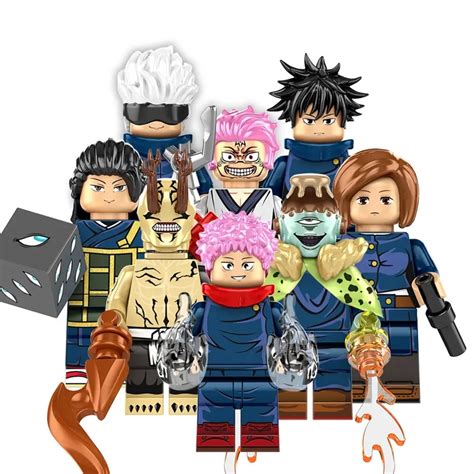 Gojo Satoru Anime Jujutsu Kaisen Figuras De Brinquedos Blocos De