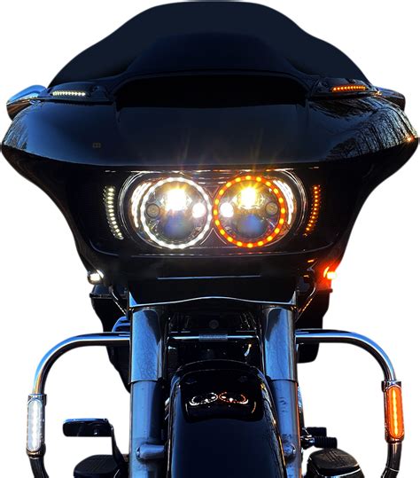 Custom Dynamics Chrome Front LED Turn Signals 2015 2023 Harley Road