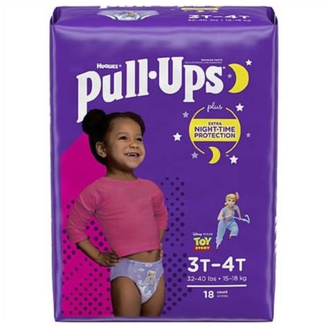 Pull Ups Training Pants Night Time For Girls 3T 4T 20 Ct Pack Of 2