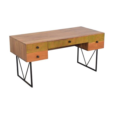 Crate And Barrel Atwood Reclaimed Wood Desk 46 Off Kaiyo