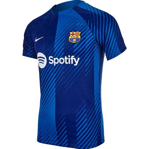 Barcelona 23 24 Home Blue Pre Match Top By Nike JerseyBox Explore A