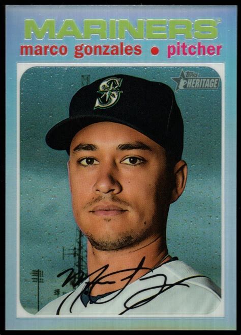 2020 Topps Heritage Chrome Refractor THC 94 Marco Gonzales 571 For