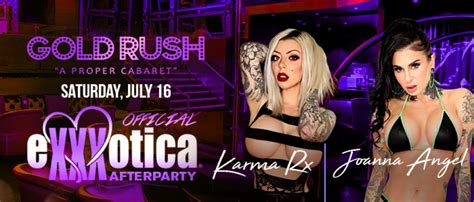 Exxxotica After Party Ft Karma Rx And Joanna Angel Gold Rush Cabaret