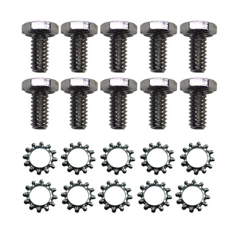 9801 Bolt Kit Steel Timing Chain Cover Hex Head 10pc Kit Chrome Steel Specialty Products