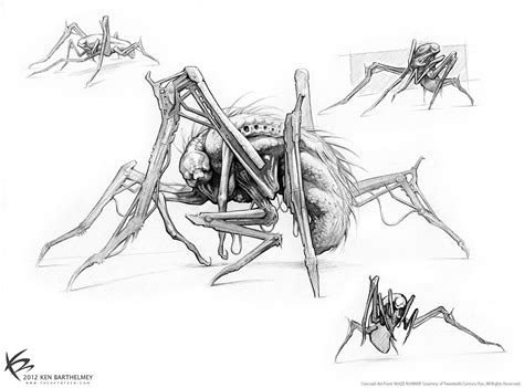 The Maze Runner Creature Designs Concept Arts By Ken Barthelmey On