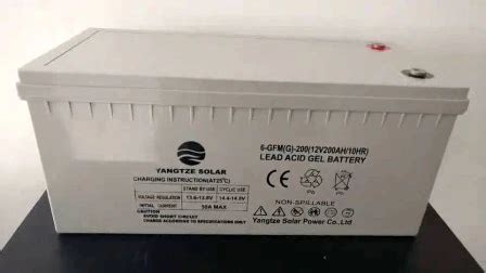 12 Years Life Free Maintenance VRLA Rechargeable Gel 12V 200ah Battery