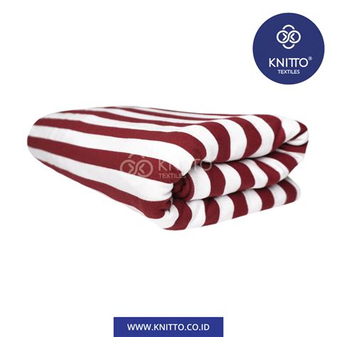 Combed Stripes S New Type Maroon Putih Toko Bahan Kaos Knitto