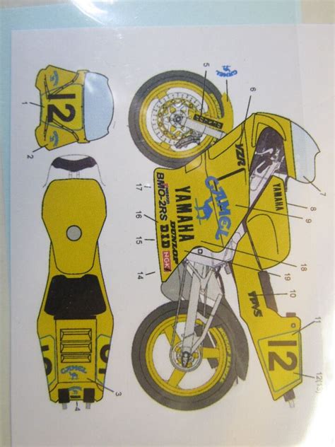 Decalpool Decal Sheet Yamaha Yzr Camel Keiji Ohishi Gp