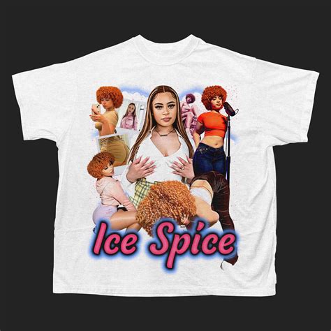 Ice Spice Vintage Hip Hop T Shirt White Ice Spice Tees Etsy