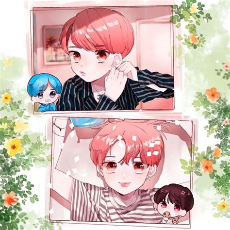 Pin By Jiyu 🐨🐹🐱🐿🐥🐯🐰 Dueñas On Fanarts De Bts Bt21 Bts Fanart Bts