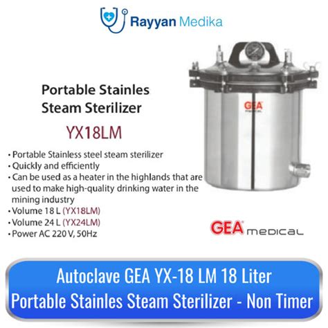 Jual Autoclave Gea Liter Yx Lm Non Timer Kab Tangerang