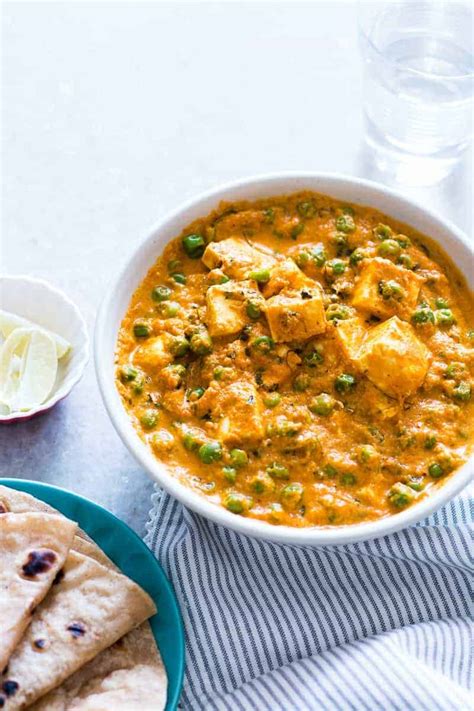 Creamy Matar Paneer Curry (Step by Step Video Recipe) - My Food Story