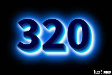 320 Text Effect and Logo Design Number