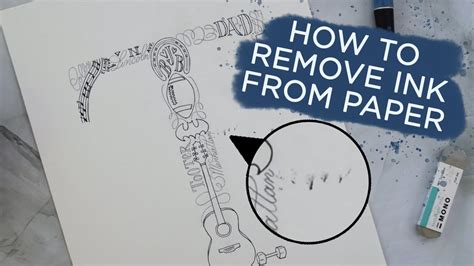 How To Remove Ink From Paper Scraping Method Youtube