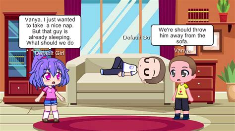 Unkown Boy Sleeping On The Couch Gacha Club By Vanyakrav2004 On