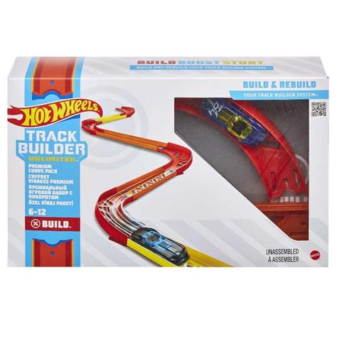 Hot Wheels Track Builder Unlimited Playset Premium Curve Pack Component Parts Scale