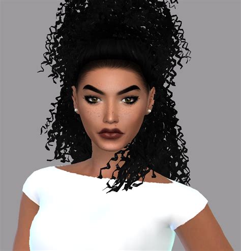 Pin De Fashion The Sims Em Sims Cabelo Sims Cabelo Encaracolado