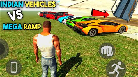 Indian Cars Vs Mega Ramp In Indian Bikes Driving 3D Cars Vs Mega Ramp