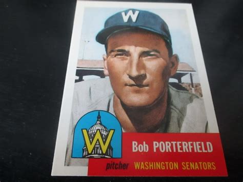 Bob Porterfield Washington Senators P Topps Archives Reprint