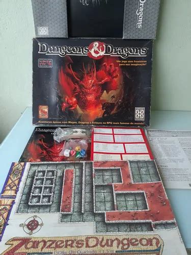 Jogo Dungeons And Dragons Tabuleiro - Jogo De Tabuleiro - Rpg Dungeons And Dragons- Nunca Usado! | Frete grátis