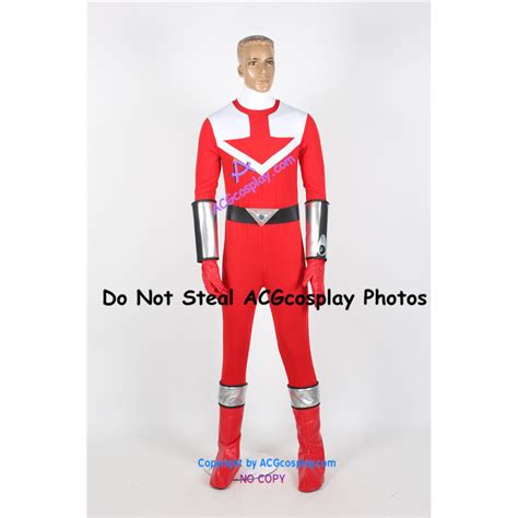 Power Rangers Time Force Time Force Red Ranger Cosplay Costume