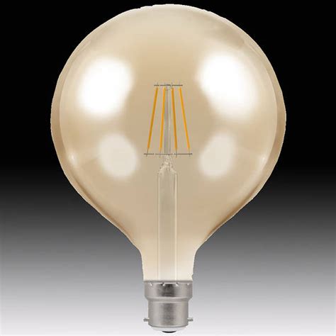 7 5w Bc B22d Vintage Led Globe Lamp Antique Range 125mm