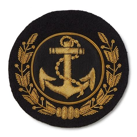 Anchor And Wreath Blazer Badge Militox