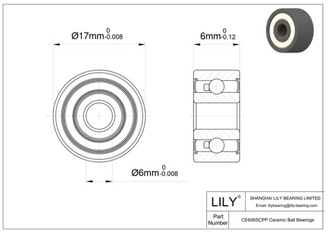 Cesc Rs Metric Size Silicon Carbide Ceramic Bearings Lily Bearing