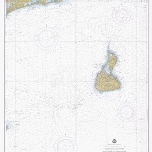 Block Island Sound Map 1978 Nautical Chart Print - Etsy