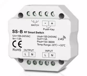 SKYDANCE SS B RF Smart AC Switch Push Switch Instruction Manual