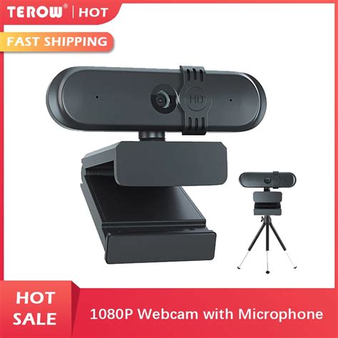 Terow Cámara Web 2k Para Ordenador De Webcam Hd 1920x1080p Con Micrófono Giratoria Para