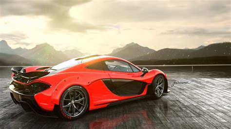 Red Mclaren Car Wallpapers Wallpaper Cave