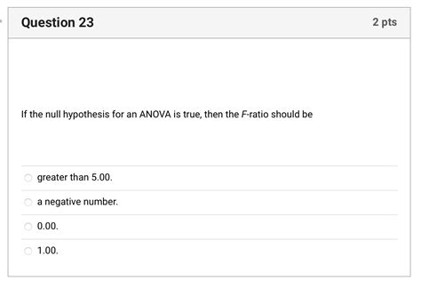 Solved If The Null Hypothesis For An ANOVA Is True Then The Chegg